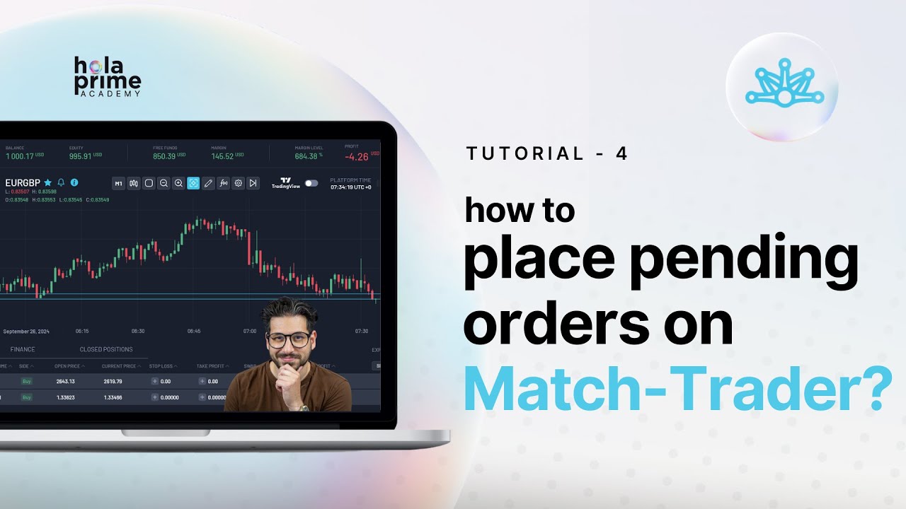 How to Place Pending Orders on Match Trader | Hola Prime