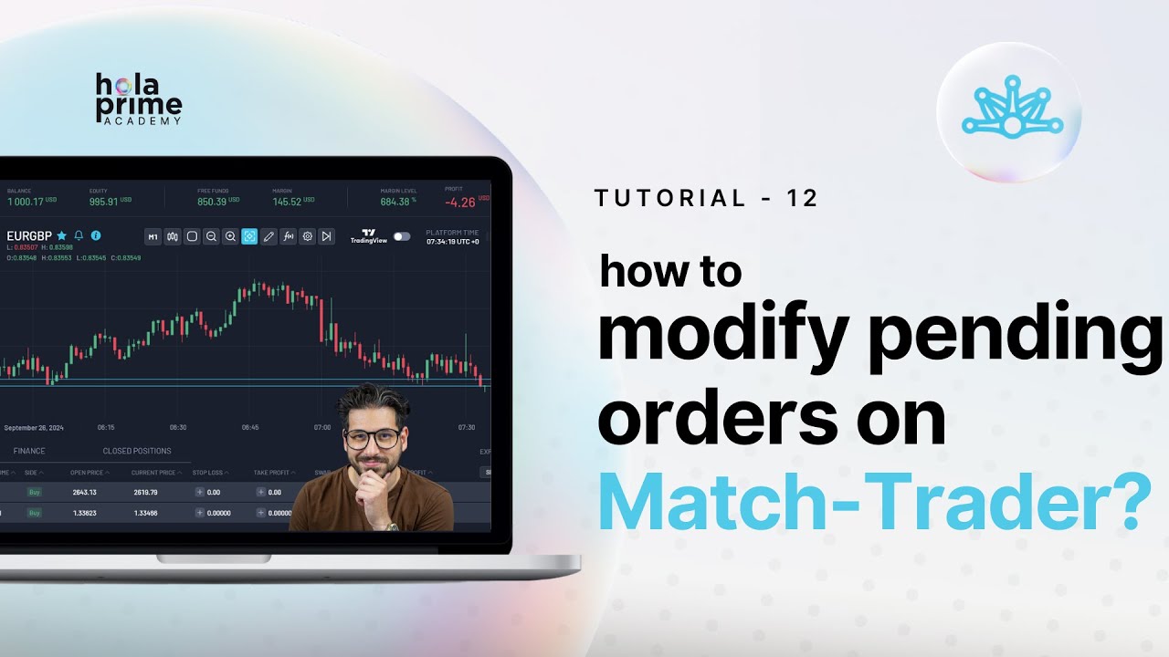 How to Modify Pending Orders on Match Trader | Hola Prime