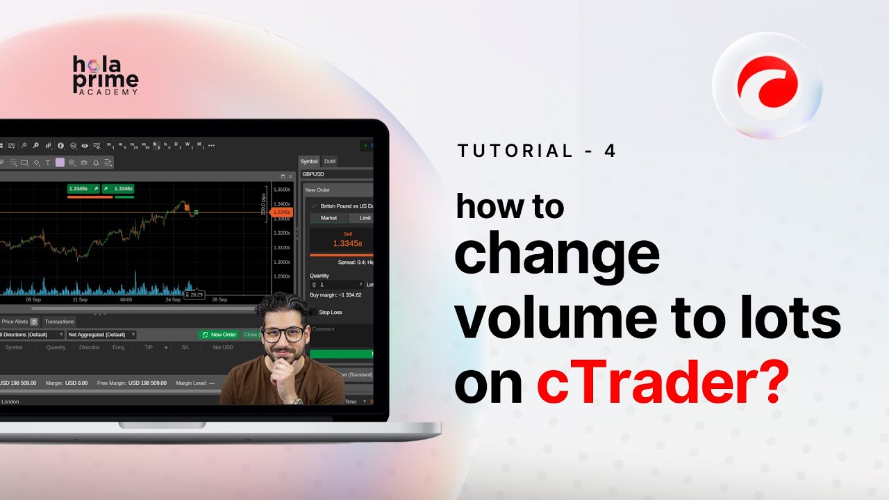 How to Change Volume to Lots on cTrader | Hola Prime